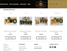 Tablet Screenshot of plazadecaviar.com